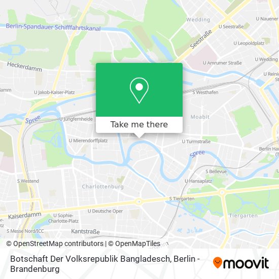 Botschaft Der Volksrepublik Bangladesch map