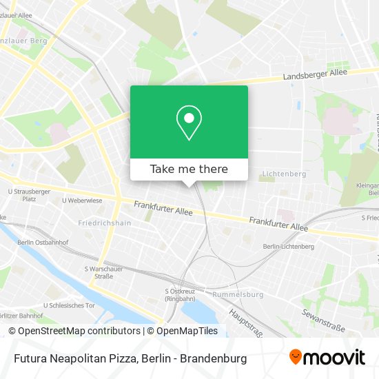 Futura Neapolitan Pizza map