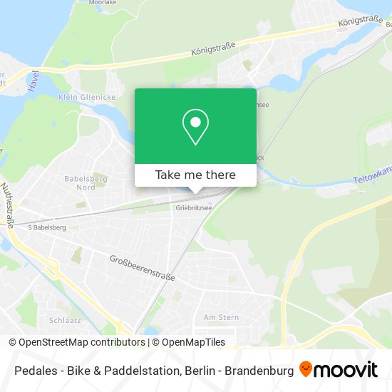 Карта Pedales - Bike & Paddelstation
