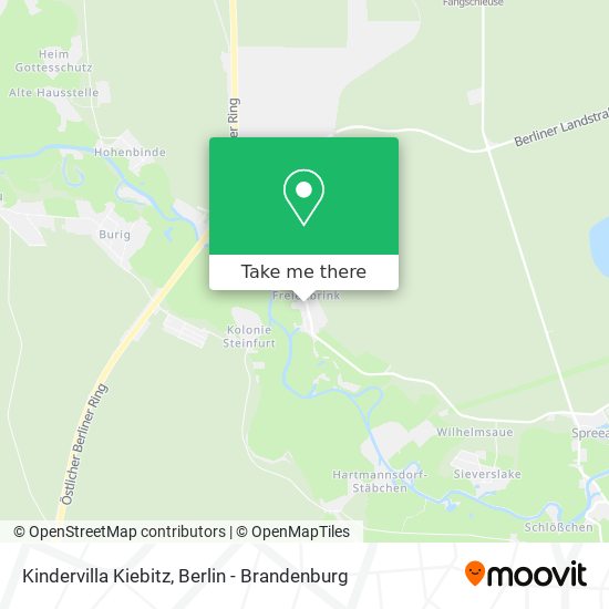 Kindervilla Kiebitz map