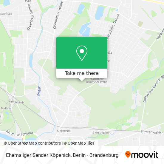 Карта Ehemaliger Sender Köpenick