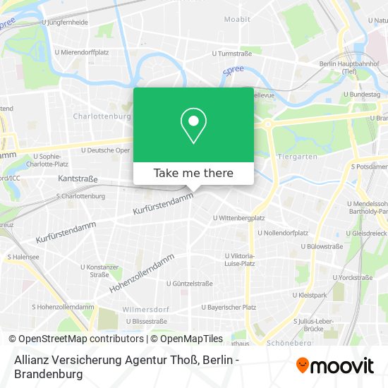 Карта Allianz Versicherung Agentur Thoß