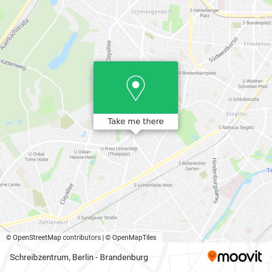 Schreibzentrum map