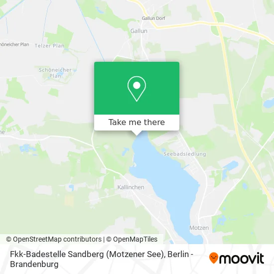 Карта Fkk-Badestelle Sandberg (Motzener See)