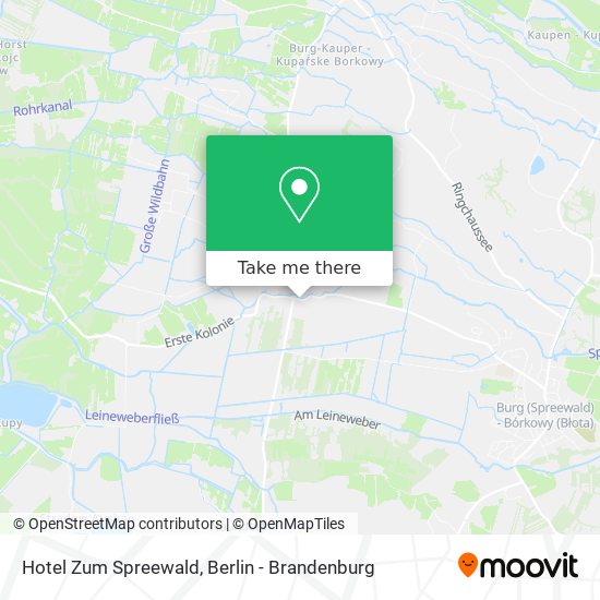 Карта Hotel Zum Spreewald