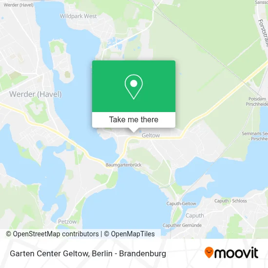Garten Center Geltow map