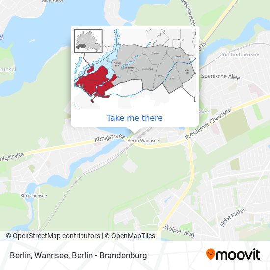 Berlin, Wannsee map