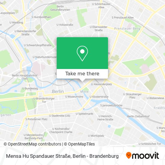 Mensa Hu Spandauer Straße map