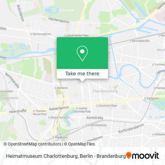 Heimatmuseum Charlottenburg map