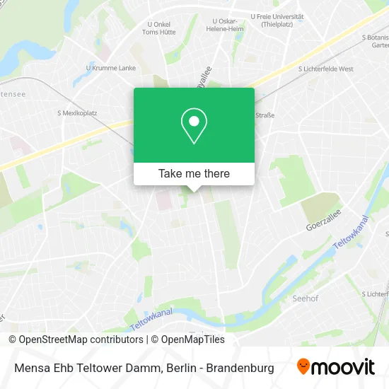 Карта Mensa Ehb Teltower Damm