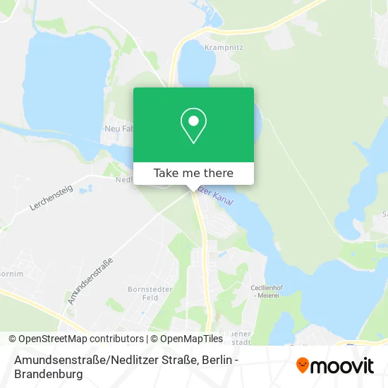 Карта Amundsenstraße / Nedlitzer Straße