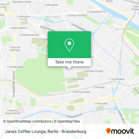 Jana's Coffee Lounge map