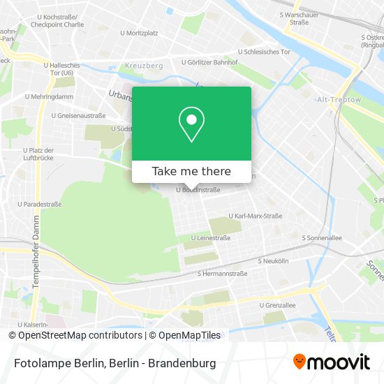 Fotolampe Berlin map