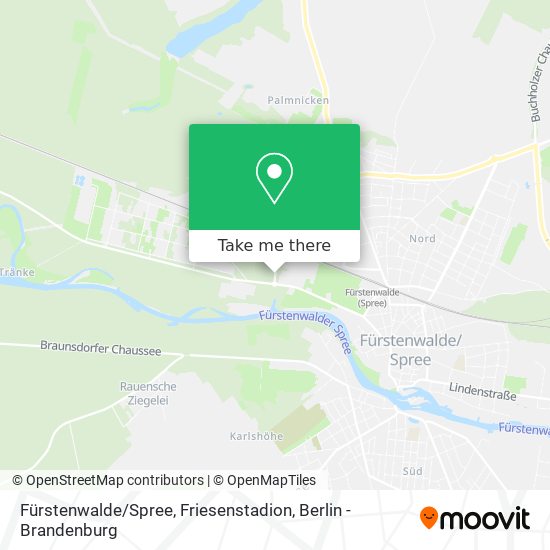 Fürstenwalde / Spree, Friesenstadion map