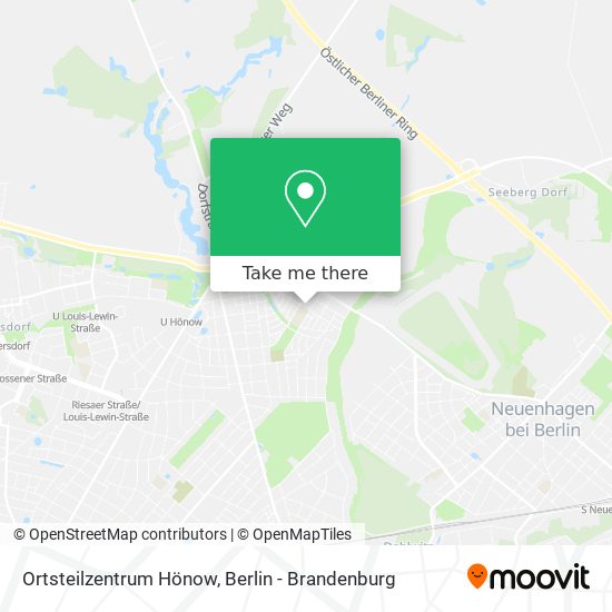 Карта Ortsteilzentrum Hönow