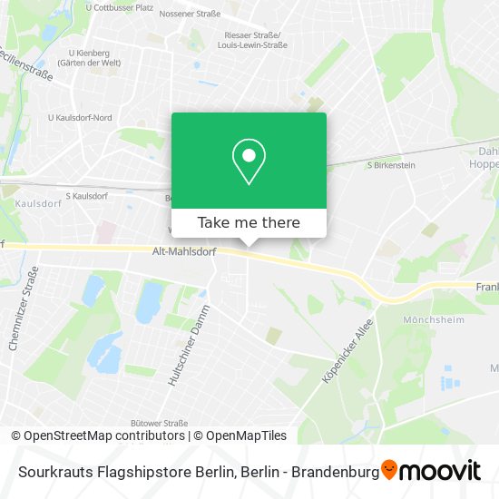 Карта Sourkrauts Flagshipstore Berlin