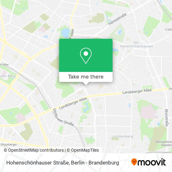 Hohenschönhauser Straße map