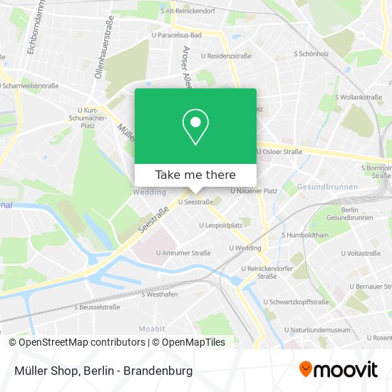 Müller Shop map