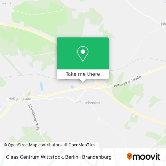 Claas Centrum Wittstock map