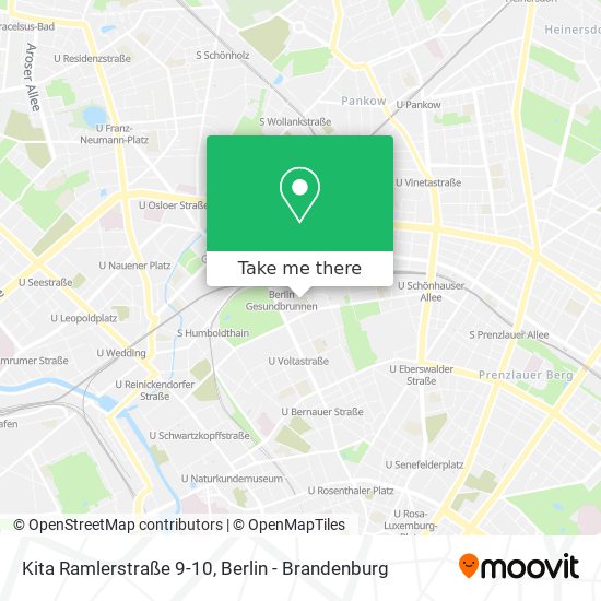 Карта Kita Ramlerstraße 9-10