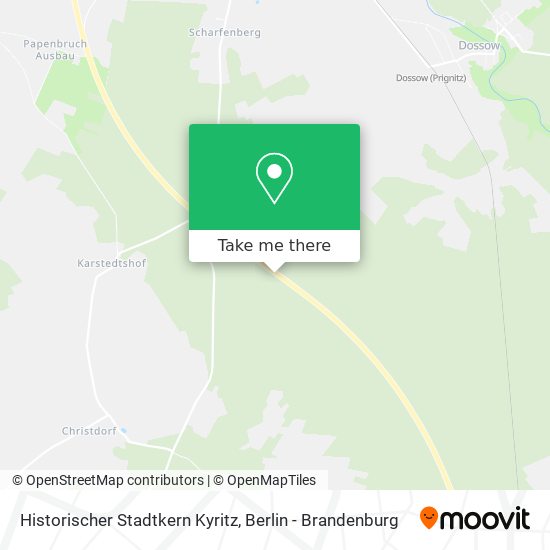 Historischer Stadtkern Kyritz map