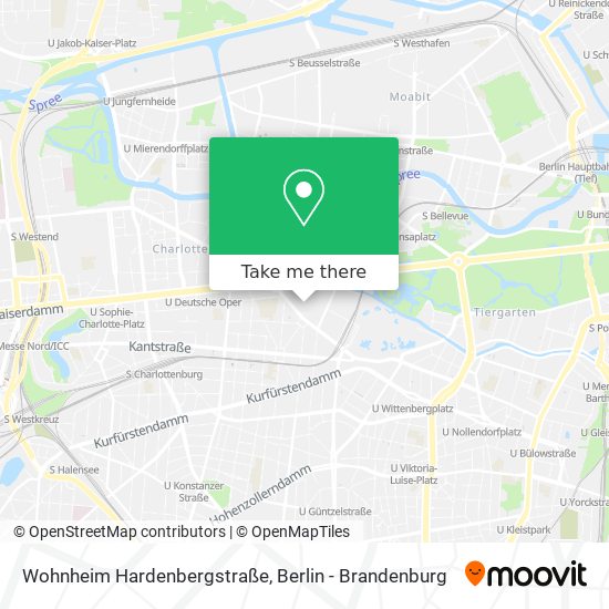 Wohnheim Hardenbergstraße map