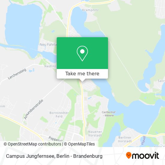 Campus Jungfernsee map