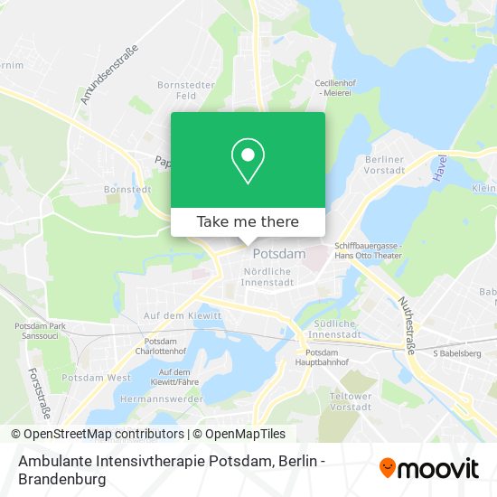 Карта Ambulante Intensivtherapie Potsdam