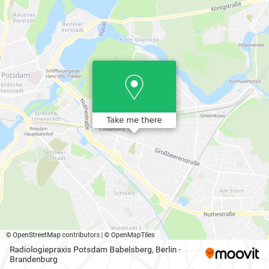 Radiologiepraxis Potsdam Babelsberg map