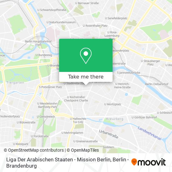 Liga Der Arabischen Staaten - Mission Berlin map