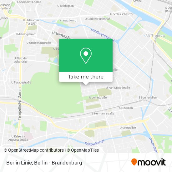 Berlin Linie map