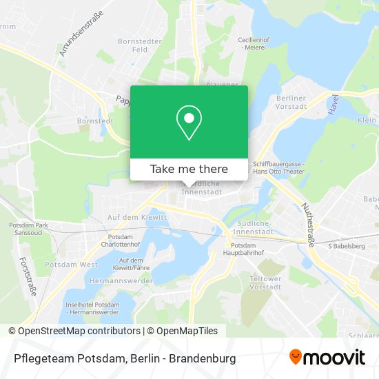 Pflegeteam Potsdam map