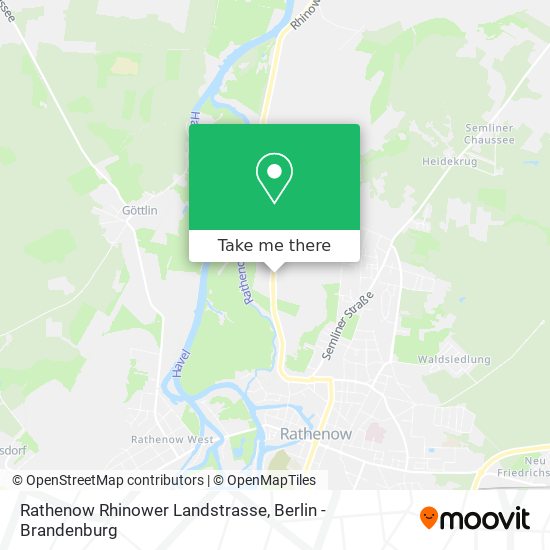Карта Rathenow Rhinower Landstrasse