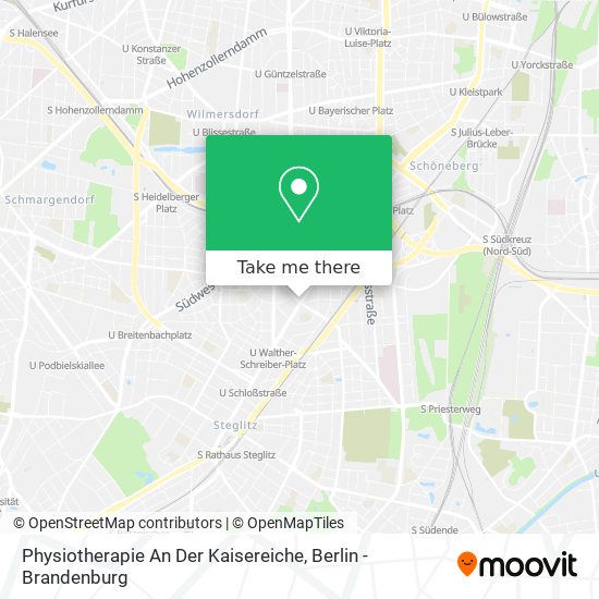 Карта Physiotherapie An Der Kaisereiche