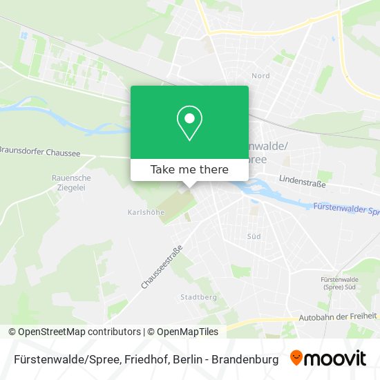 Fürstenwalde/Spree, Friedhof map