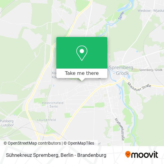 Sühnekreuz Spremberg map