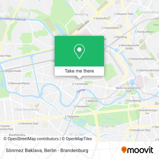 Sönmez Baklava map