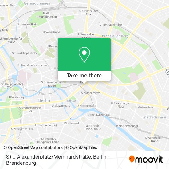 S+U Alexanderplatz / Memhardstraße map