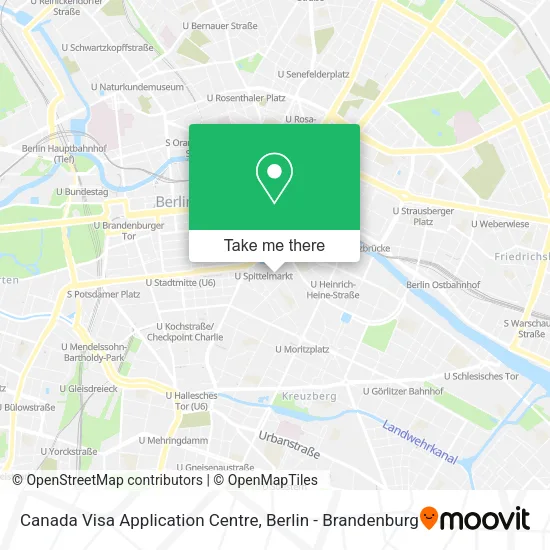 Карта Canada Visa Application Centre