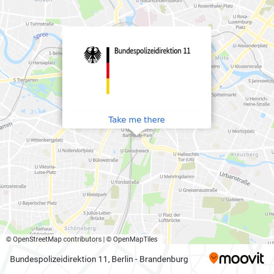 Bundespolizeidirektion 11 map