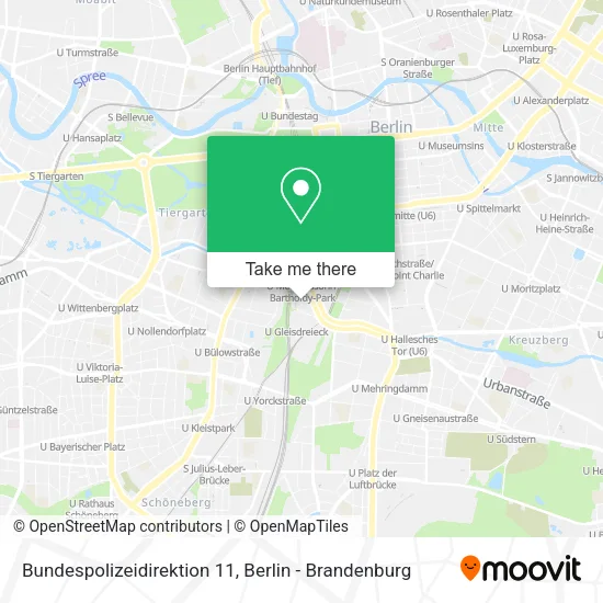 Карта Bundespolizeidirektion 11