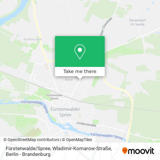 Fürstenwalde / Spree, Wladimir-Komarow-Straße map