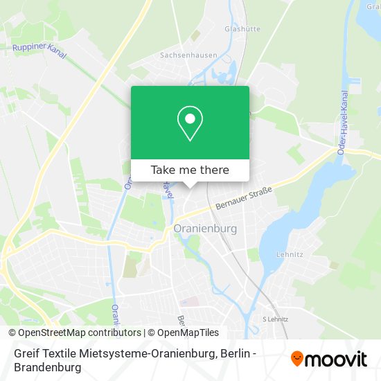 Greif Textile Mietsysteme-Oranienburg map