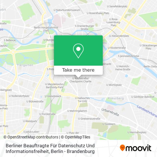 Карта Berliner Beauftragte Für Datenschutz Und Informationsfreiheit