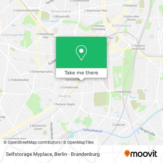 Selfstorage Myplace map