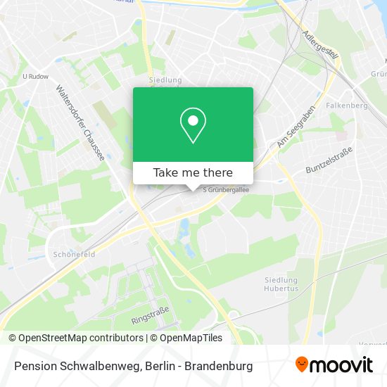 Pension Schwalbenweg map