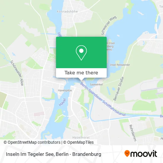 Карта Inseln Im Tegeler See