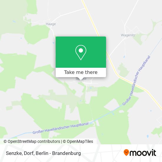 Senzke, Dorf map