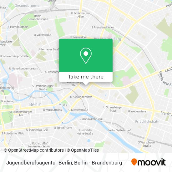 Карта Jugendberufsagentur Berlin