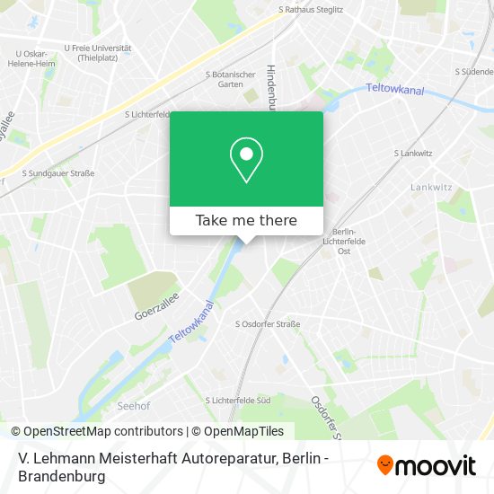 V. Lehmann Meisterhaft Autoreparatur map